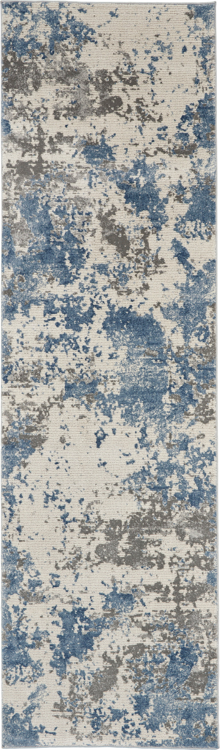 The Rug Corner Nourison Home Rustic Textures RUS08 GRYBL Area Rugs