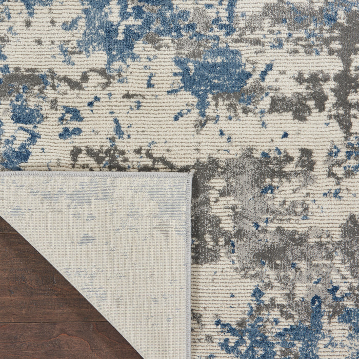 The Rug Corner Nourison Home Rustic Textures RUS08 GRYBL Area Rugs