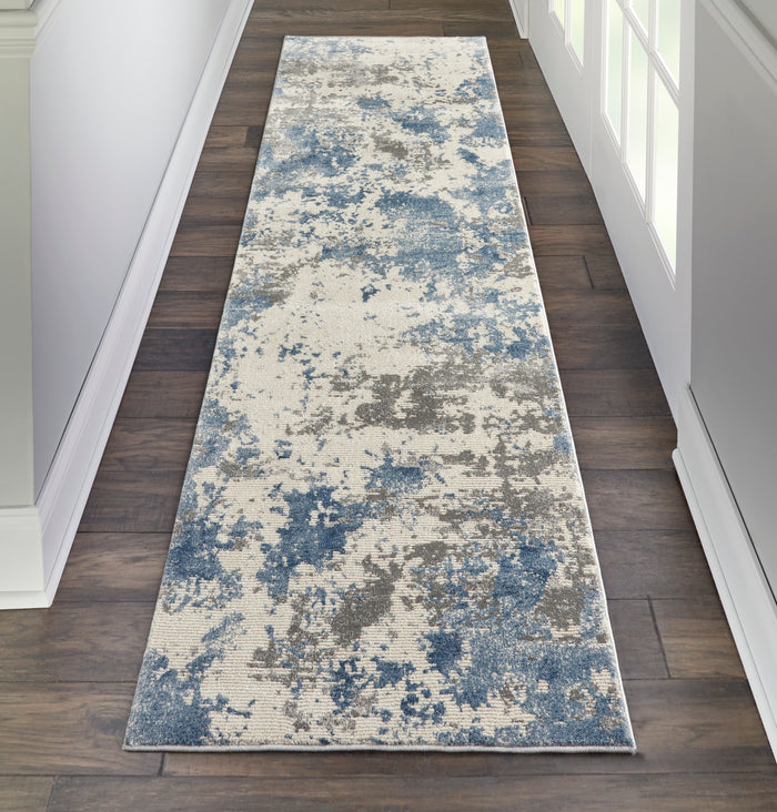 The Rug Corner Nourison Home Rustic Textures RUS08 GRYBL Area Rugs