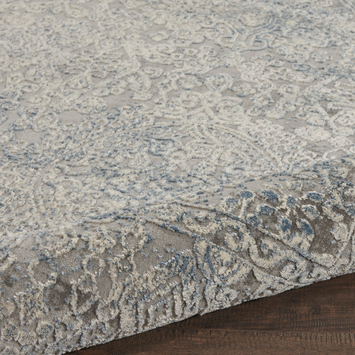 Nourison Home - Rustic Textures Ivory/Light Blue Area Rug Rust09
