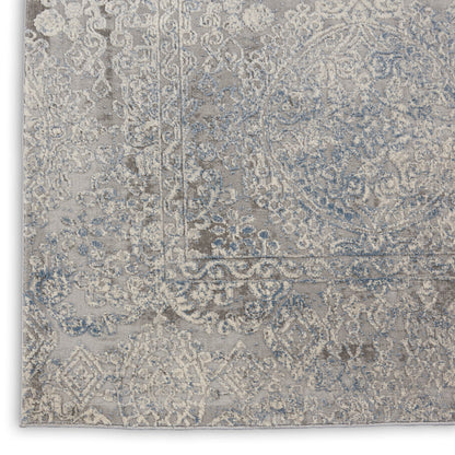 Nourison Home - Rustic Textures Ivory/Light Blue Area Rug Rust09