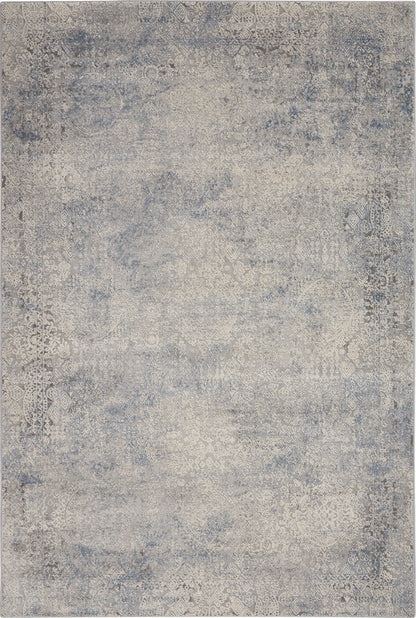 Nourison Home - Rustic Textures Ivory/Light Blue Area Rug Rust09