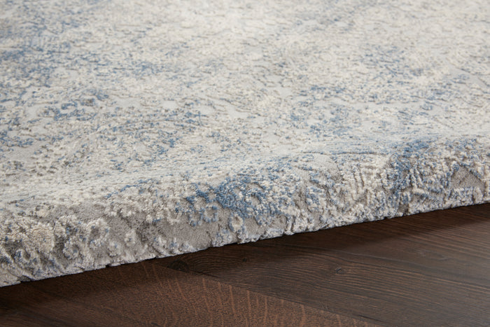 Nourison Home - Rustic Textures Ivory/Light Blue Area Rug Rust09