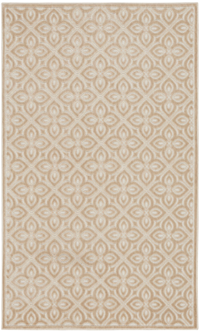 The Rug Corner Nourison Home Nourison Home - Washable Charm Beige/Ivory Area Rug WCH03