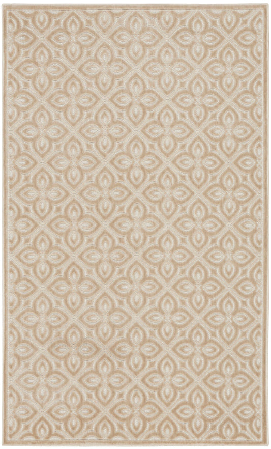The Rug Corner Nourison Home Nourison Home - Washable Charm Beige/Ivory Area Rug WCH03