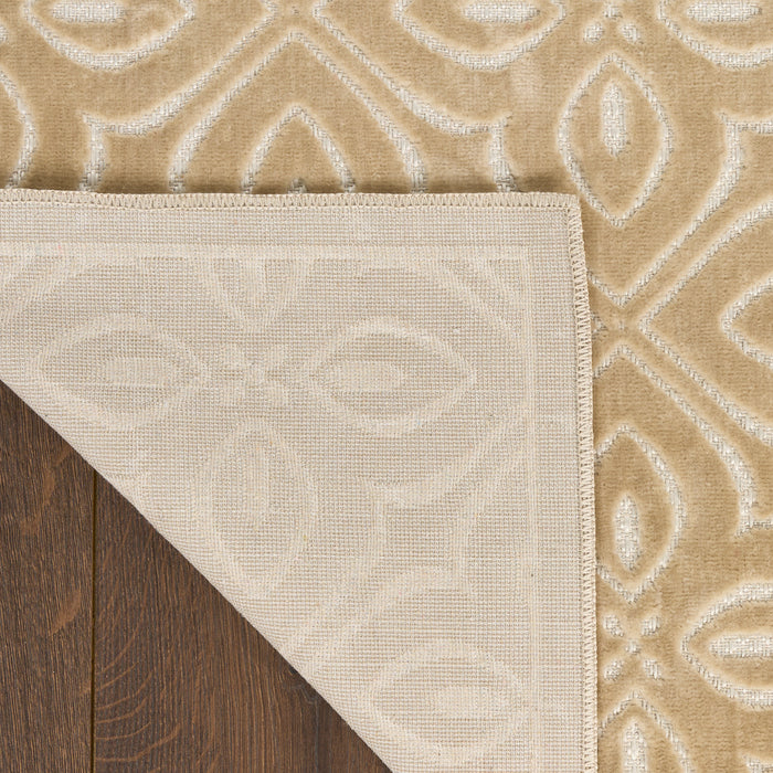 The Rug Corner Nourison Home Nourison Home - Washable Charm Beige/Ivory Area Rug WCH03
