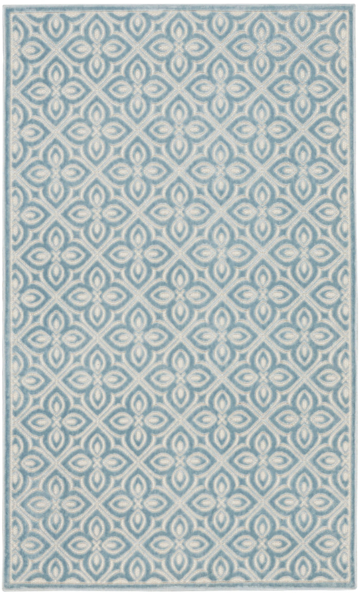 The Rug Corner Nourison Home Nourison Home - Washable Charm Blue/Ivory Area Rug WCH03