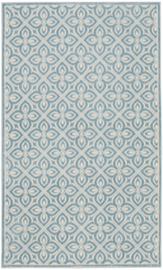 The Rug Corner Nourison Home Nourison Home - Washable Charm Blue/Ivory Area Rug WCH03