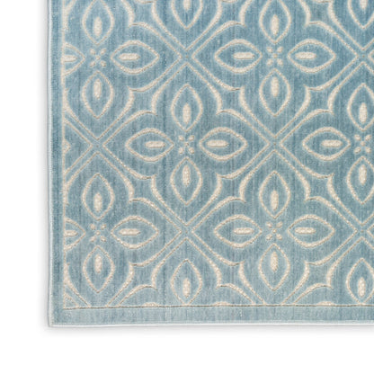 The Rug Corner Nourison Home Nourison Home - Washable Charm Blue/Ivory Area Rug WCH03