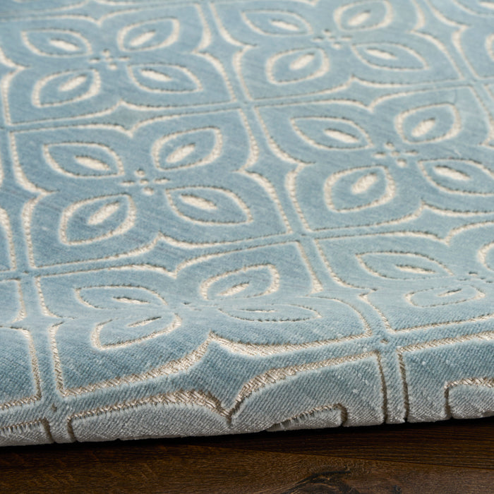 The Rug Corner Nourison Home Nourison Home - Washable Charm Blue/Ivory Area Rug WCH03