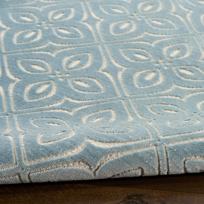 The Rug Corner Nourison Home Nourison Home - Washable Charm Blue/Ivory Area Rug WCH03