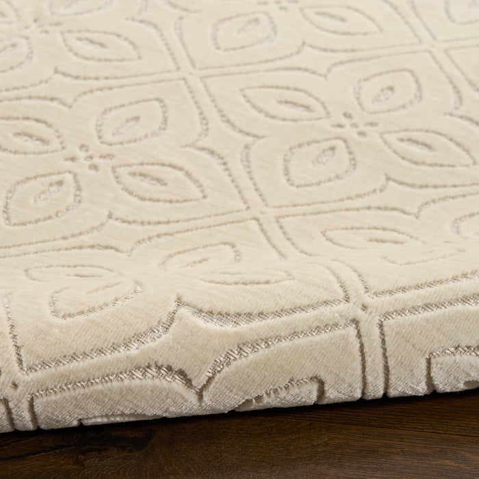 The Rug Corner Nourison Home Washable Charm WCH03 IVORY Area Rugs