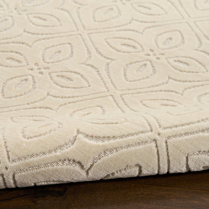 The Rug Corner Nourison Home Washable Charm WCH03 IVORY Area Rugs