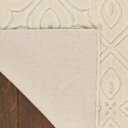 The Rug Corner Nourison Home Washable Charm WCH03 IVORY Area Rugs