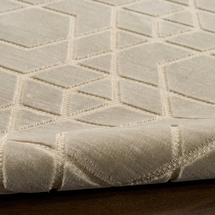 The Rug Corner Nourison Home Nourison Home - WAshable Charm Silver/Ivory Area Rug WCH01