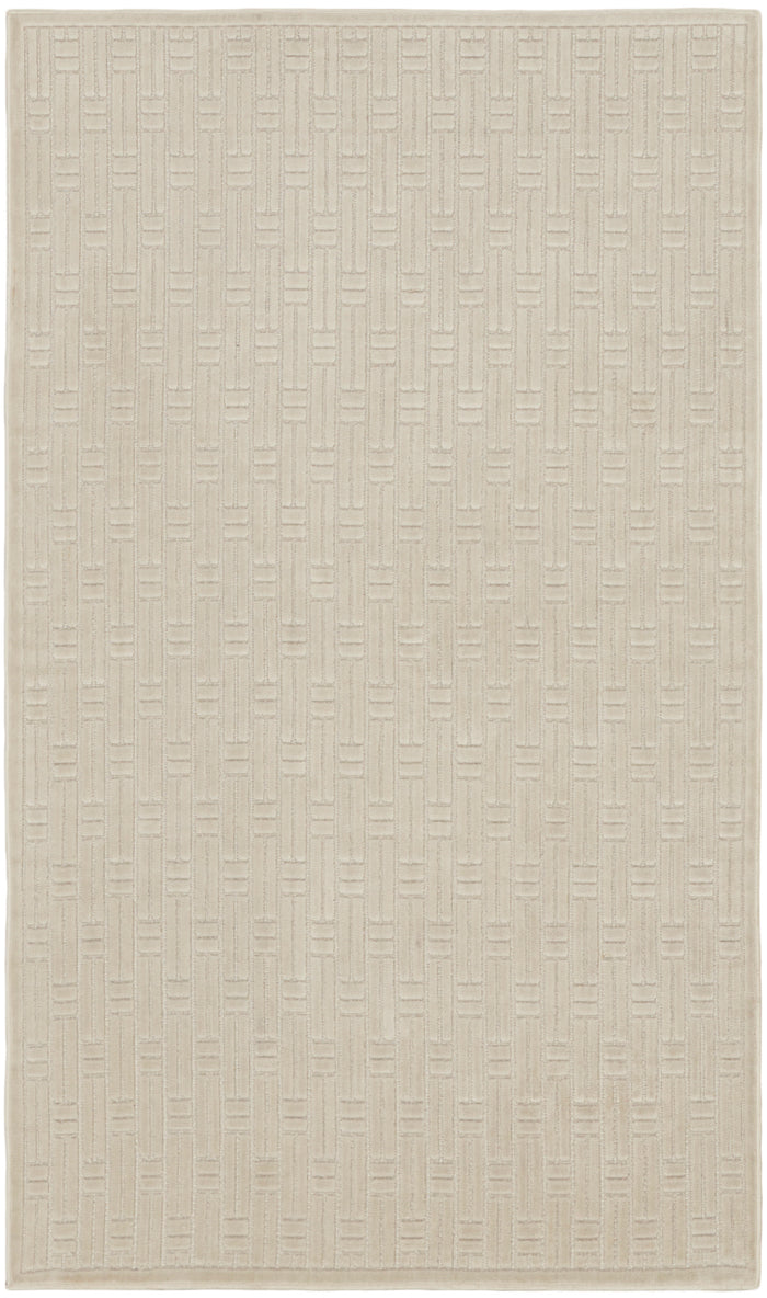 The Rug Corner Nourison Home Nourison Home - Washable Charm Silver/Ivory Area Rug WCH02
