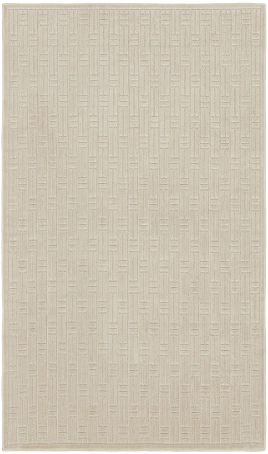 The Rug Corner Nourison Home Nourison Home - Washable Charm Silver/Ivory Area Rug WCH02
