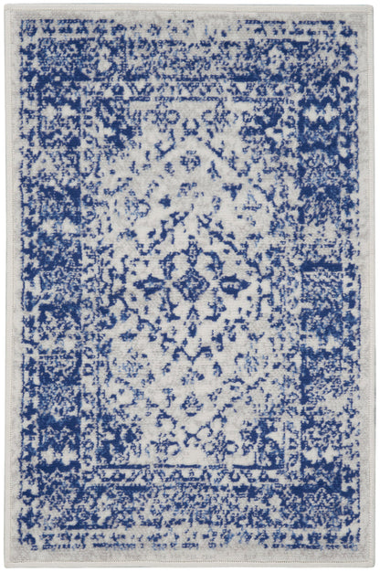 The Rug Corner Nourison Home Nourison Home - Whimsicle Ivory/Navy Area Rug WHS15