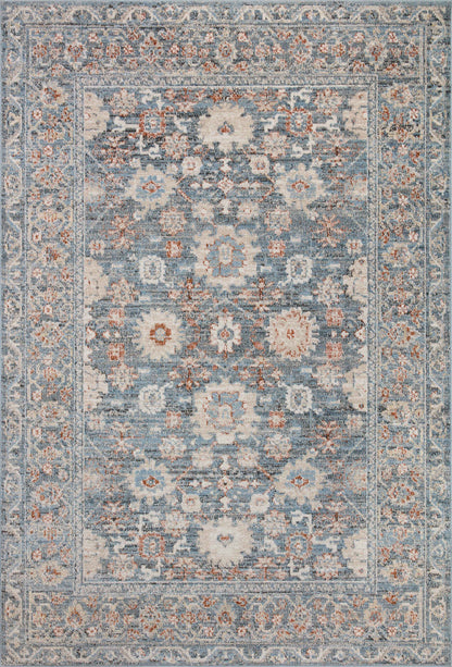 The Rug Corner Loloi II Odette Sky / Rust