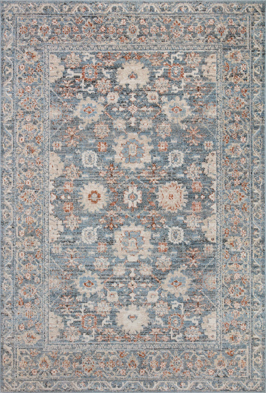 The Rug Corner Loloi II Odette Sky / Rust
