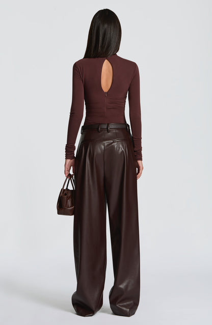 Pearson Bodysuit - Plum Brown