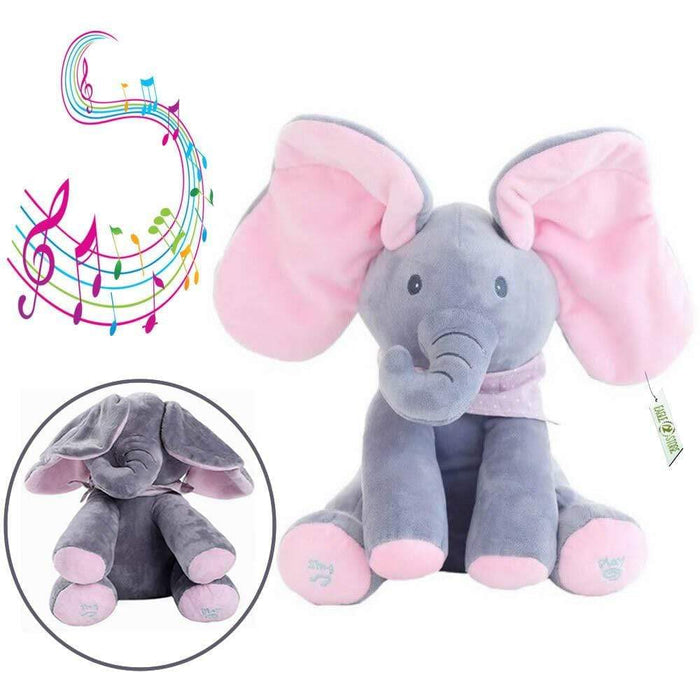 Gadget Gerbil Peek A Boo Elephant Plush Toy
