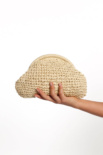 Bett Clutch Bag - Natural/Raffia