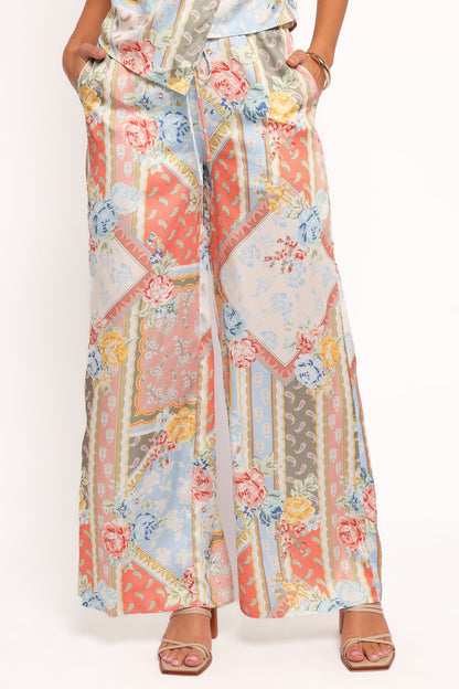 Charly Wide Leg Pant - Bel Air Rose