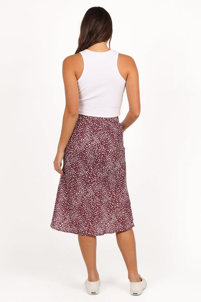 Falco Skirt - Burgundy
