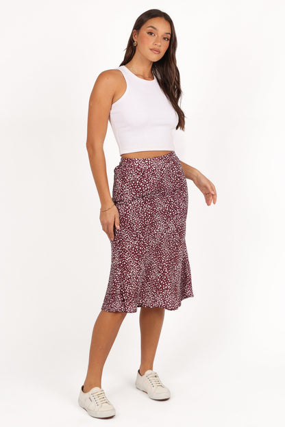 Falco Skirt - Burgundy