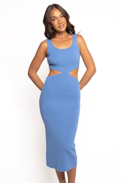 Abella Midi Dress - Blue