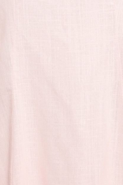 Bethany Strapless Midi Dress - Rosewater