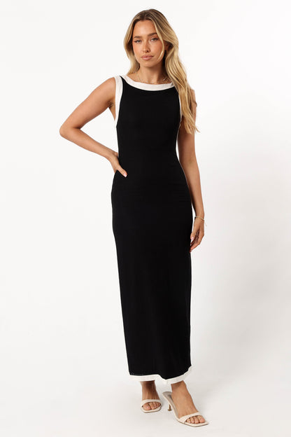 Esme Maxi Dress - Black White
