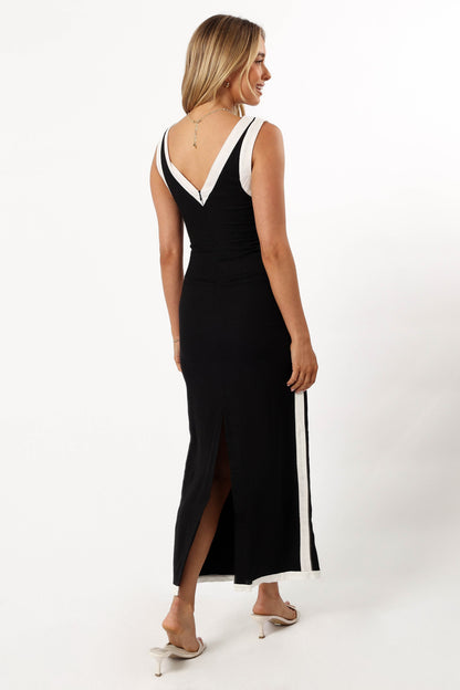 Esme Maxi Dress - Black White