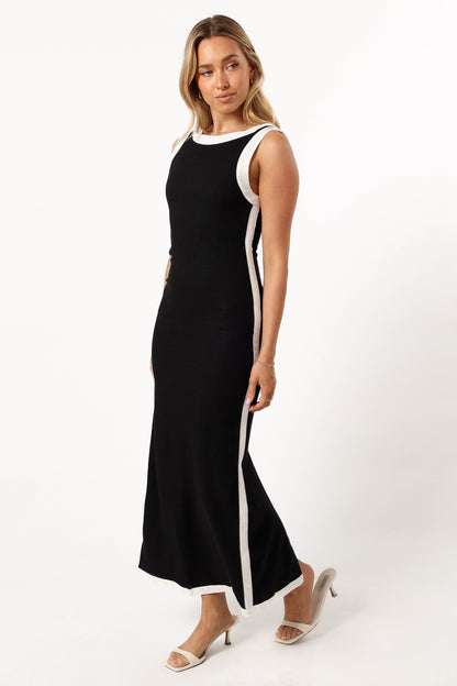 Esme Maxi Dress - Black White