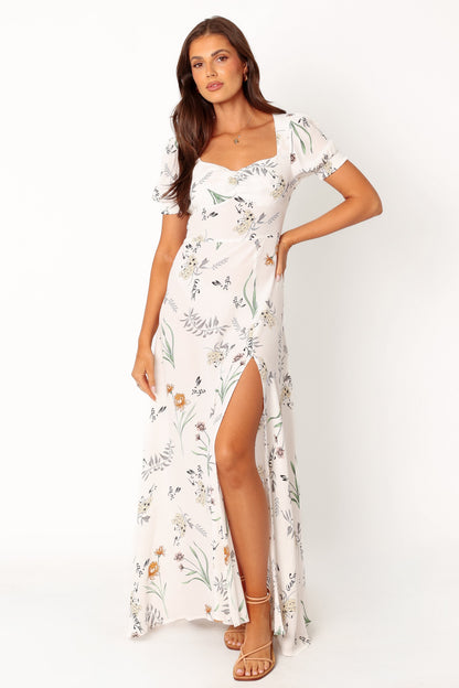 Franklin Maxi Dress - White Floral