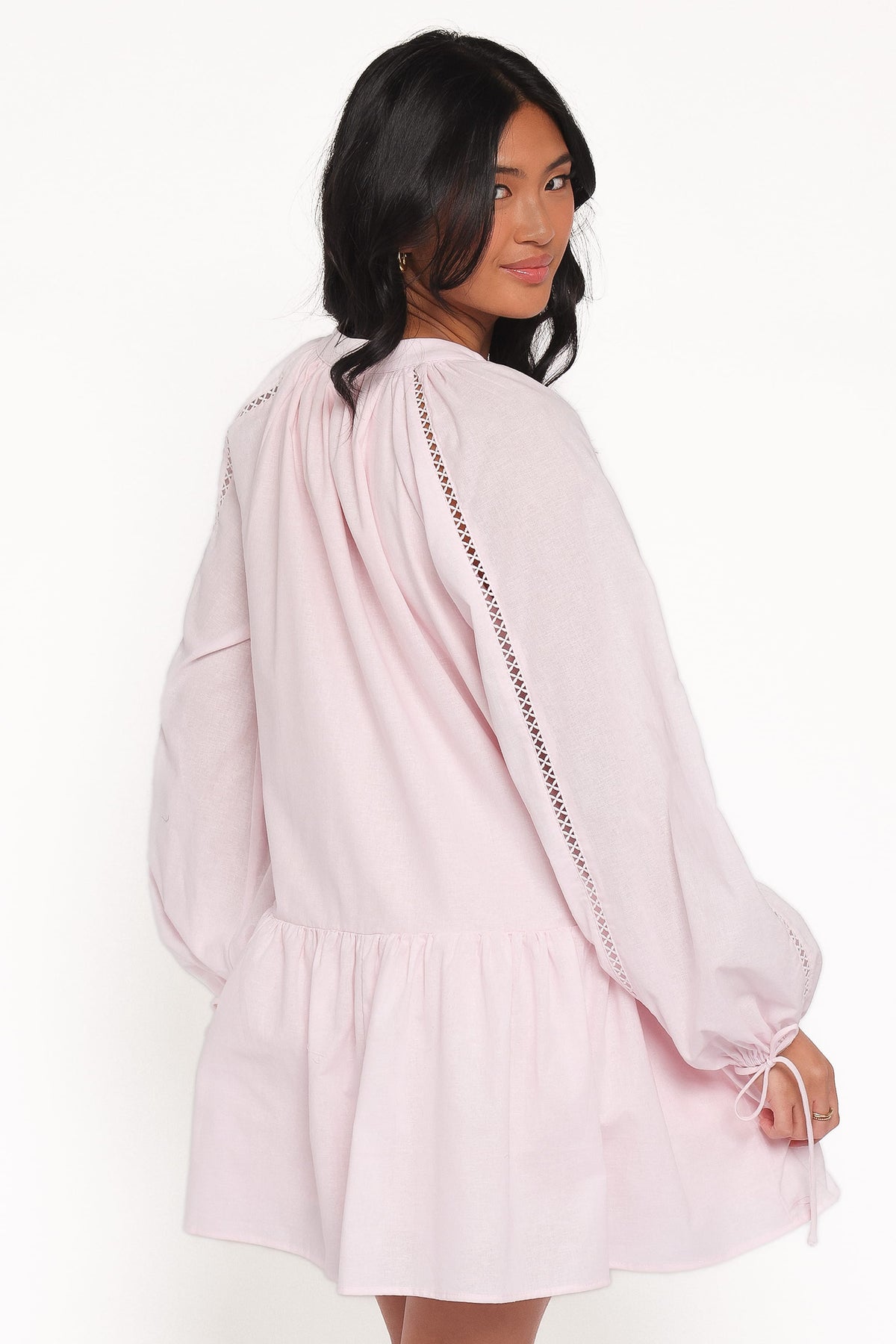 Hart Long Sleeve Mini Dress - Pink