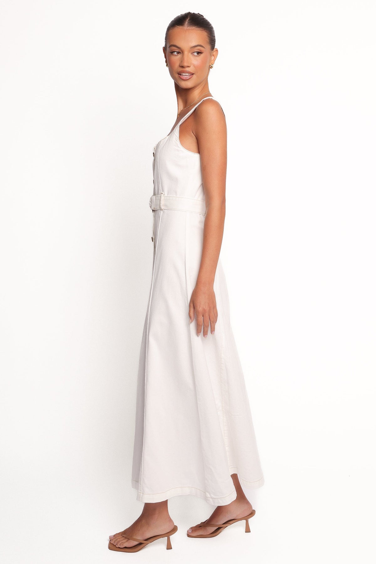 Jennings Midi Dress - White