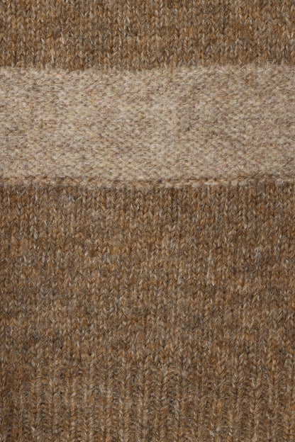 Esther Stripe Knit Sweater - Brown
