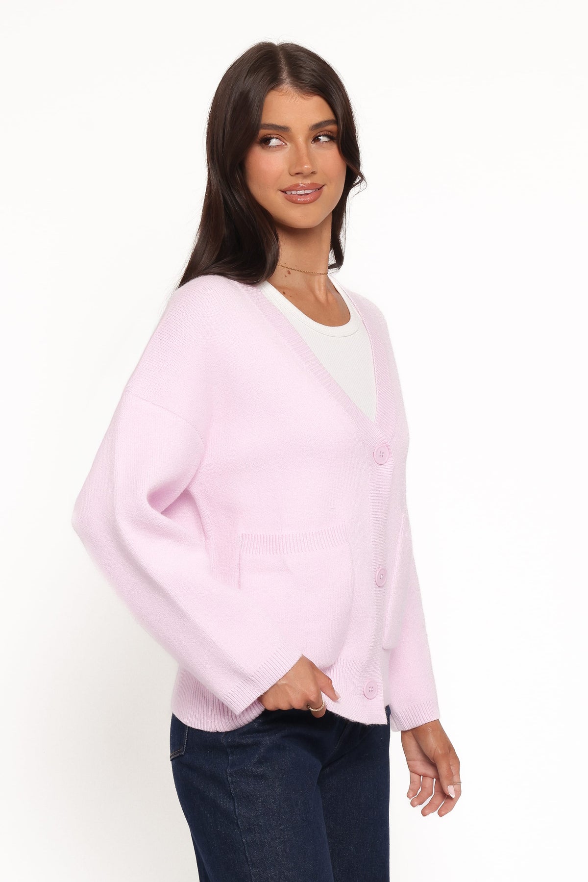 Jayden Cardigan - Pale Pink