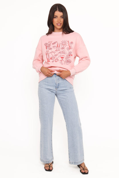 Hannah Sweatshirt - Pink
