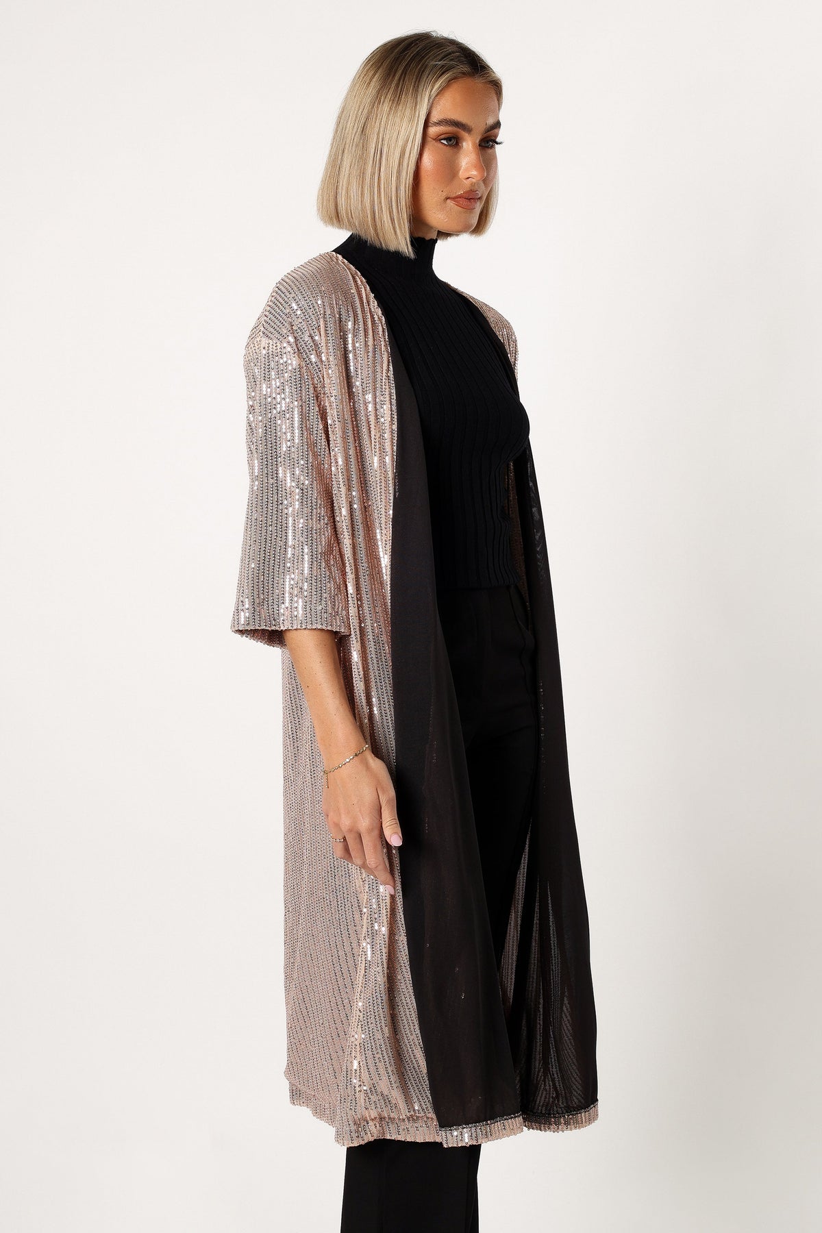Jayleen Sequin Duster - Gold
