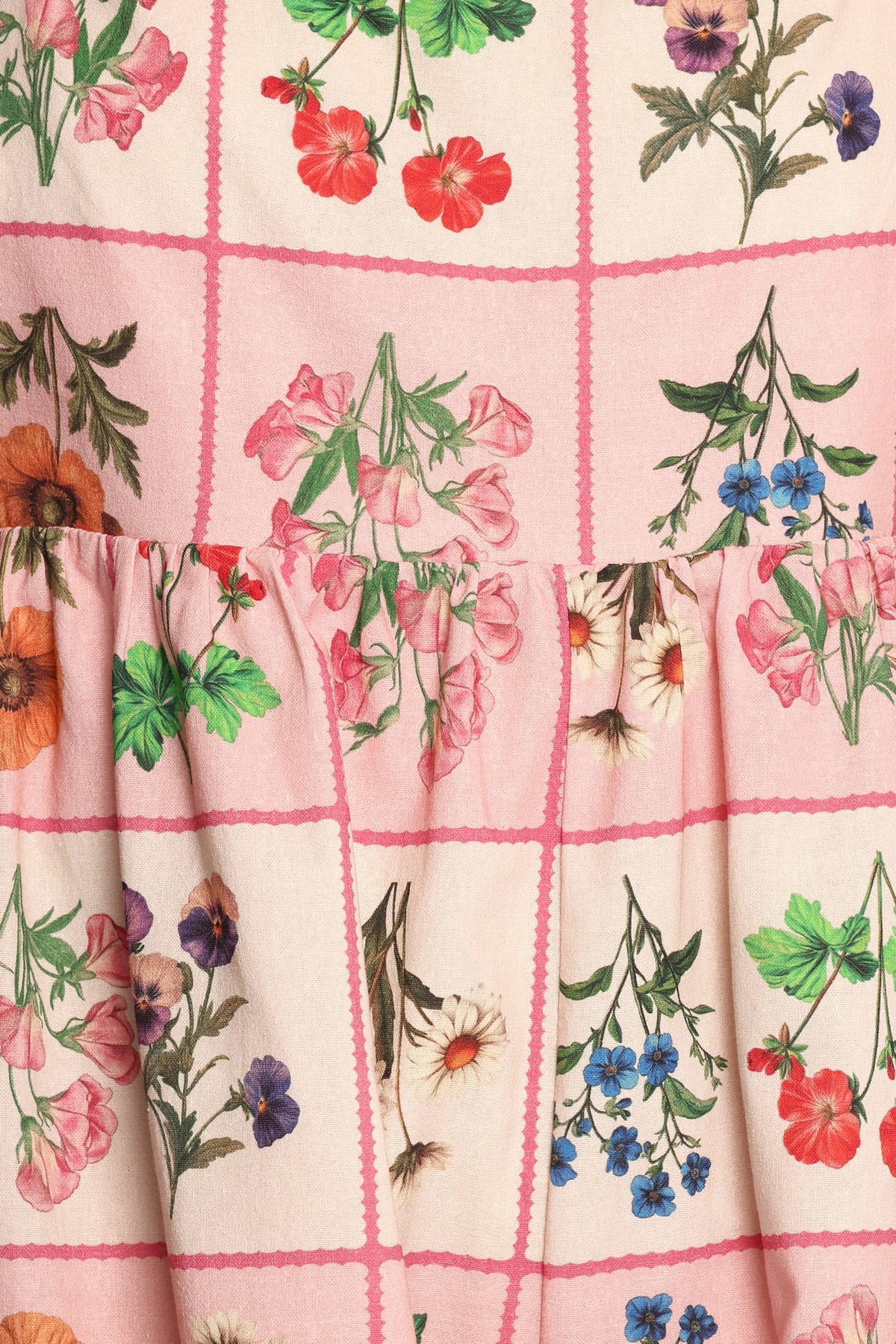 Floretta Puff Sleeve Romper - Flora Tile