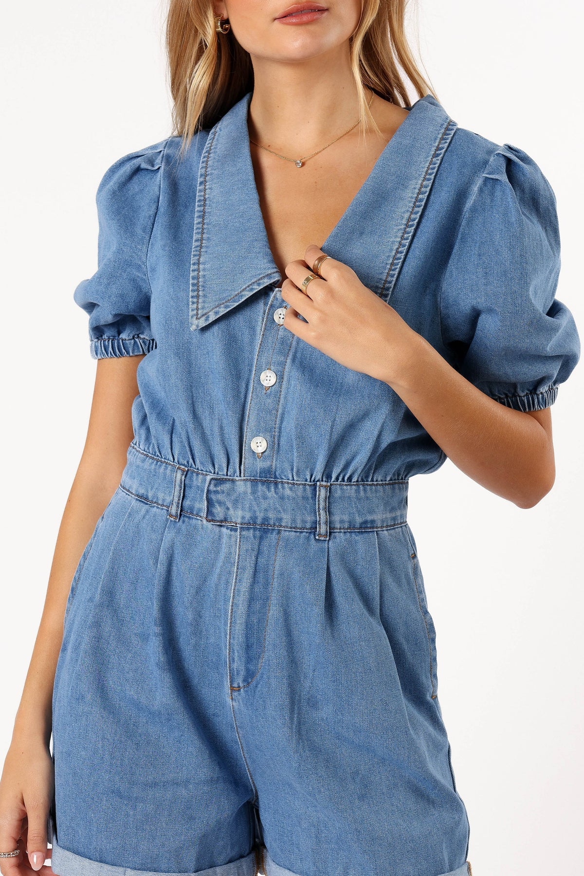 Harry Romper - Medium Denim