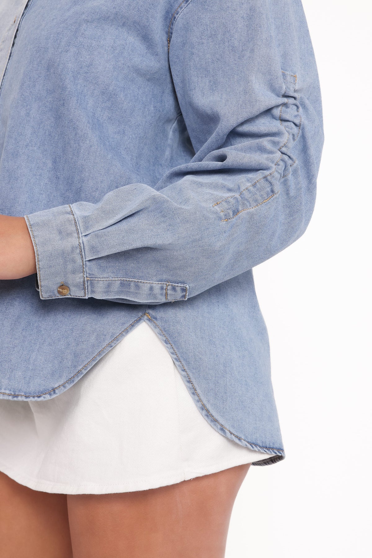 Antonella Denim Shirt - Denim Blue