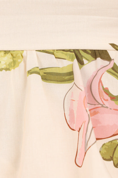 Aurelie Strapless Top - Native Flora