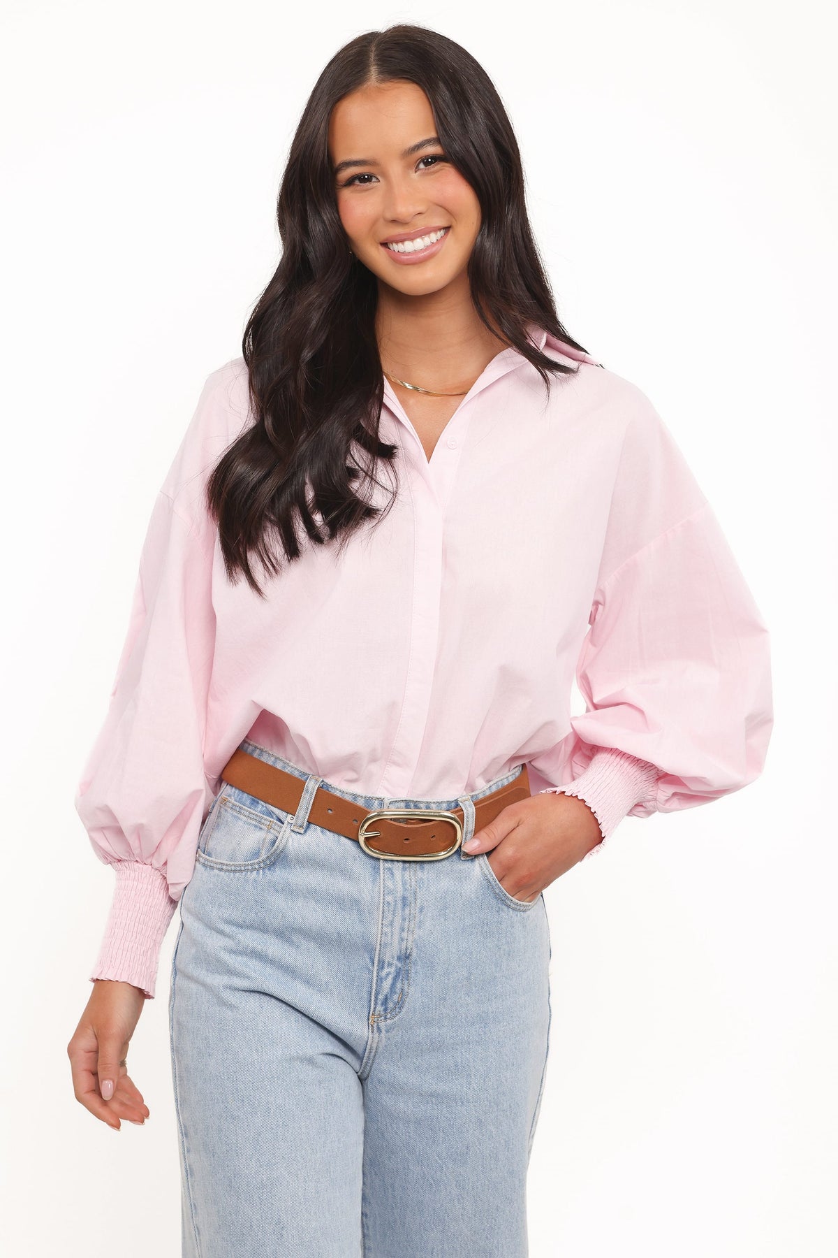 Carys Shirt - Pale Pink