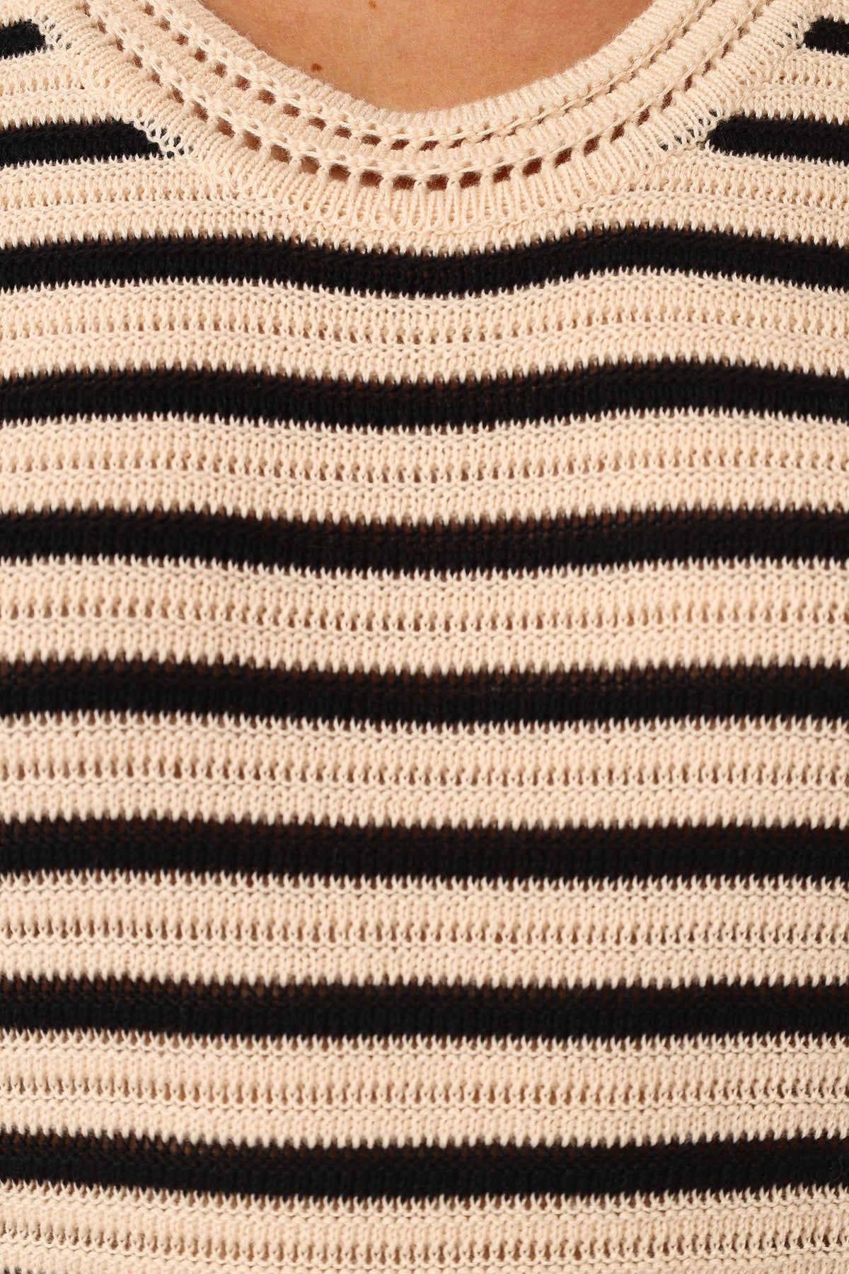 Cherie Knit Top - Sand Black