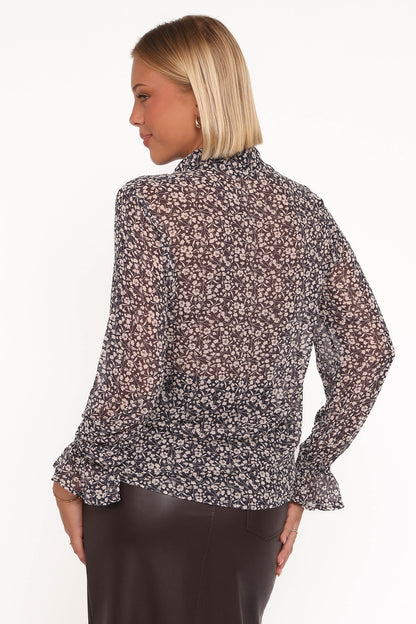 Eveline Top - Nocturnal Garden
