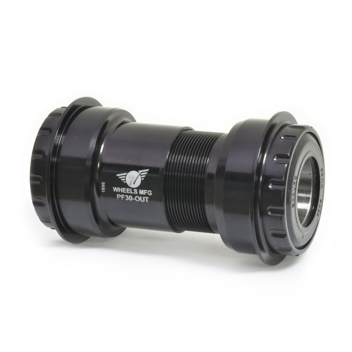 PF30 Outboard Bottom Bracket ZERØ Ceramic BB for 24mm Cranks Shimano - Black